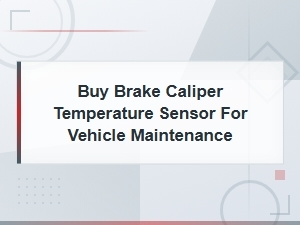 Brake Caliper Temperature Sensor for Vehicle Maintenance - Buy Online